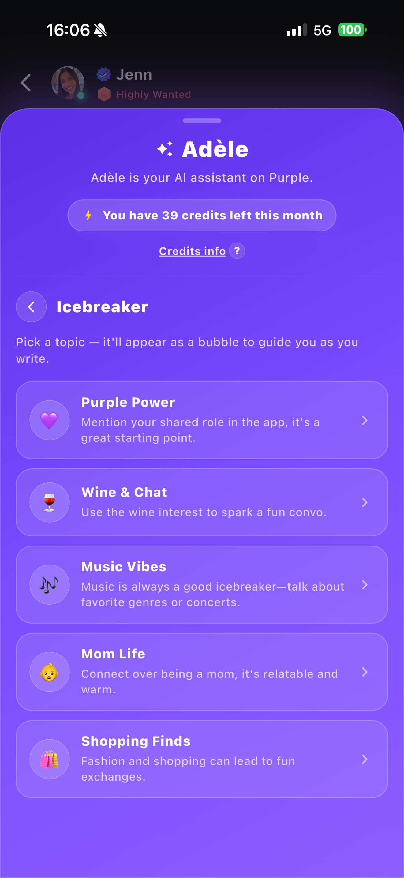 Ideas de conversación de Adèle