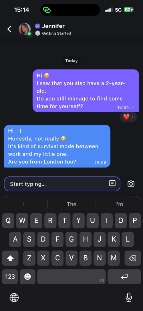 Purple conversation