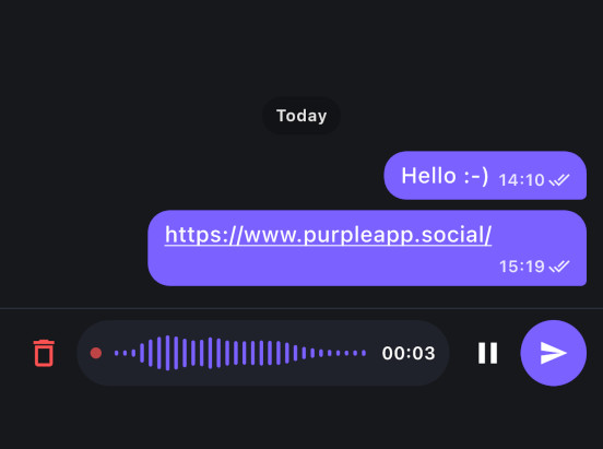 Send voice messages