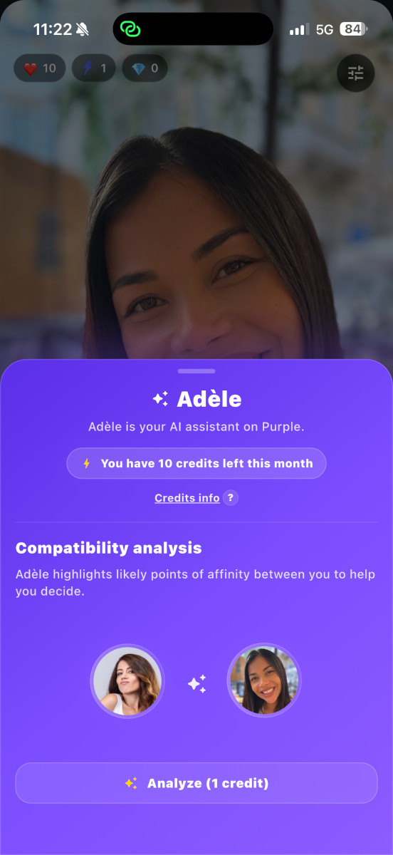 Analyze a profile with Adèle