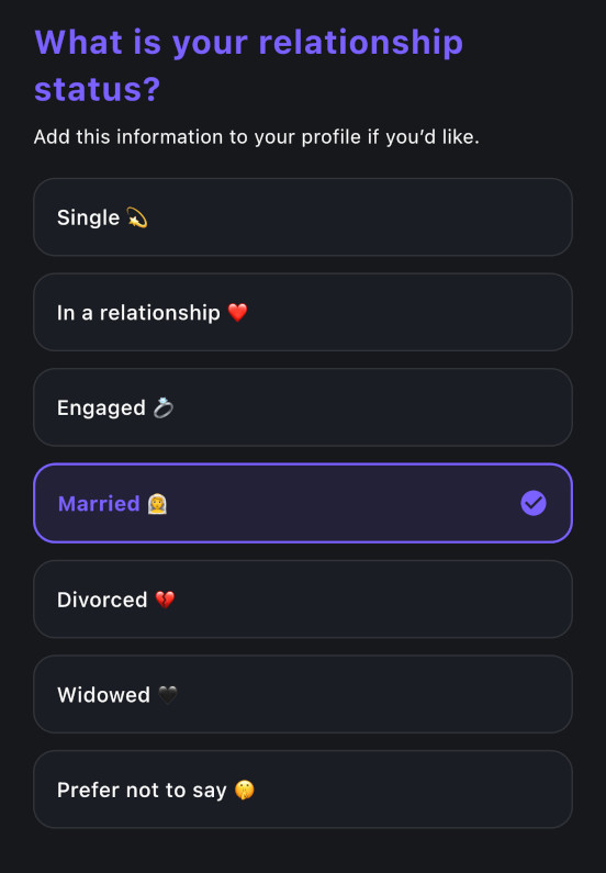 Relationship status
