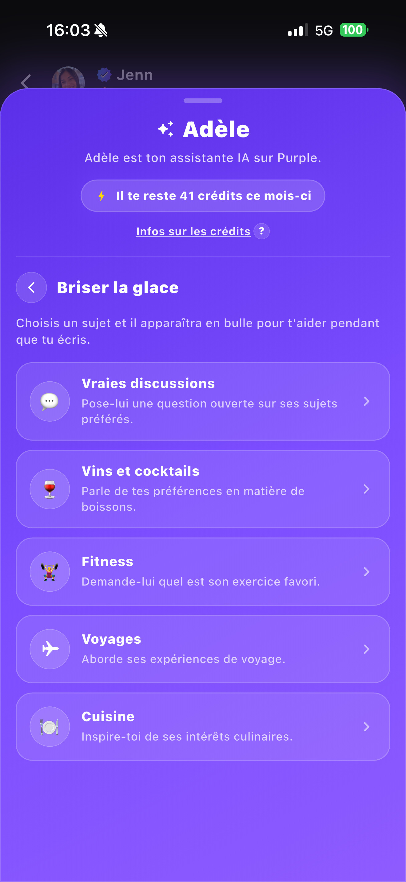 Idées de discussions Adèle