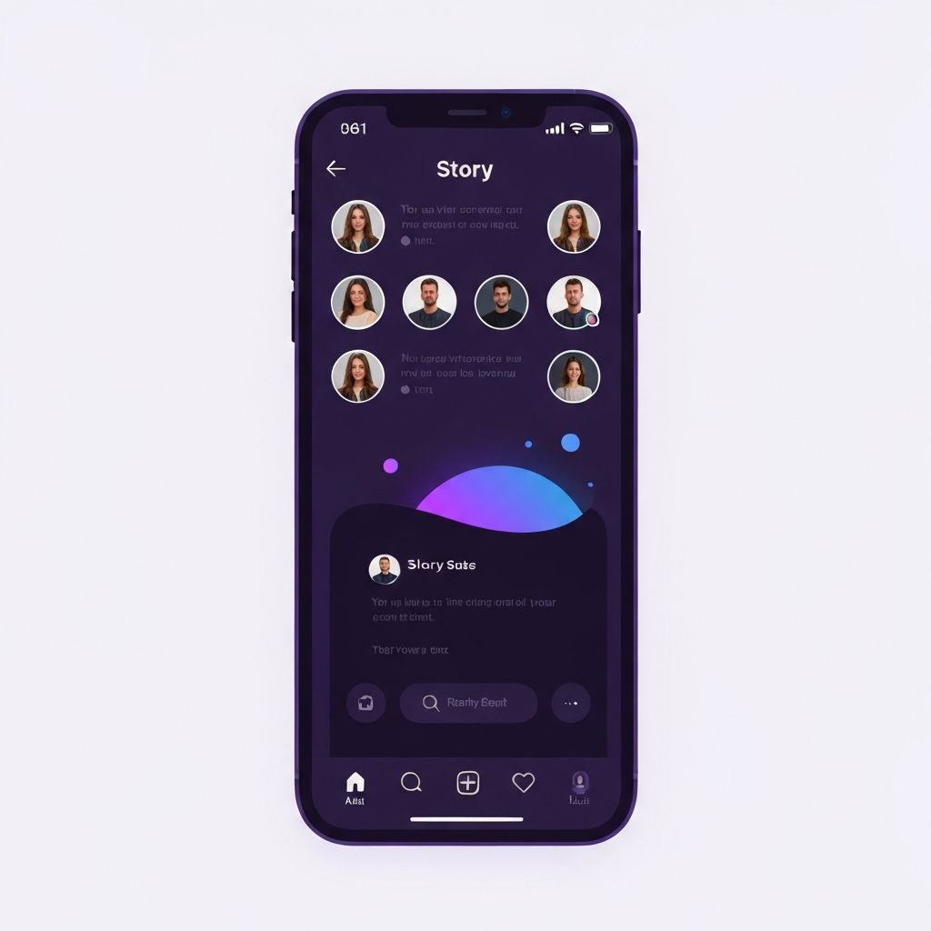 Purple app stories feature